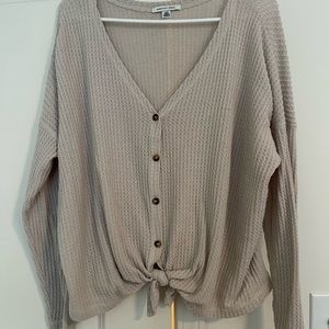 American Eagle Waffle Knit Sweater